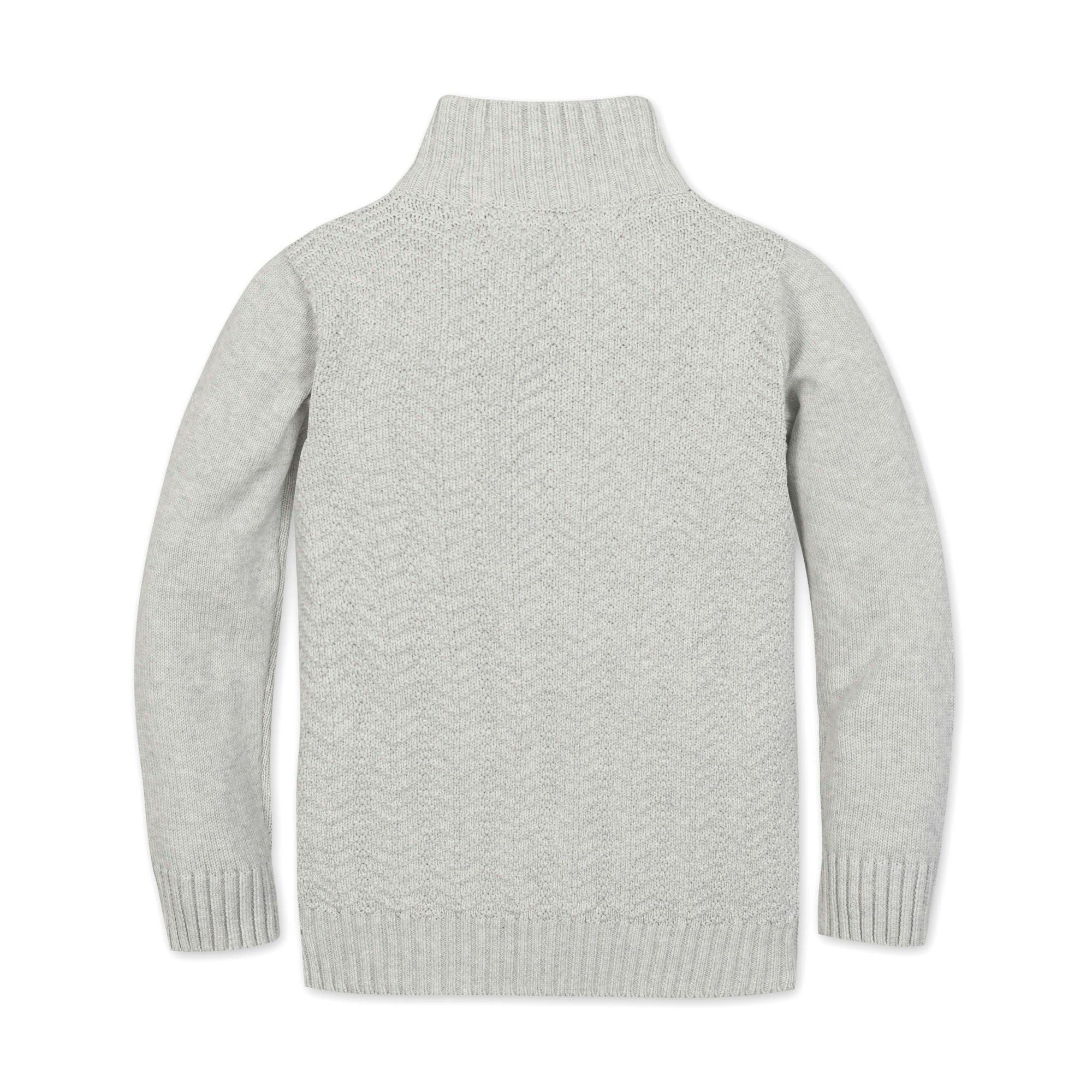 Organic Half Zip Cable Sweater