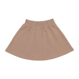Super Bubble Ribbed Waist A-Line Short Skirt
