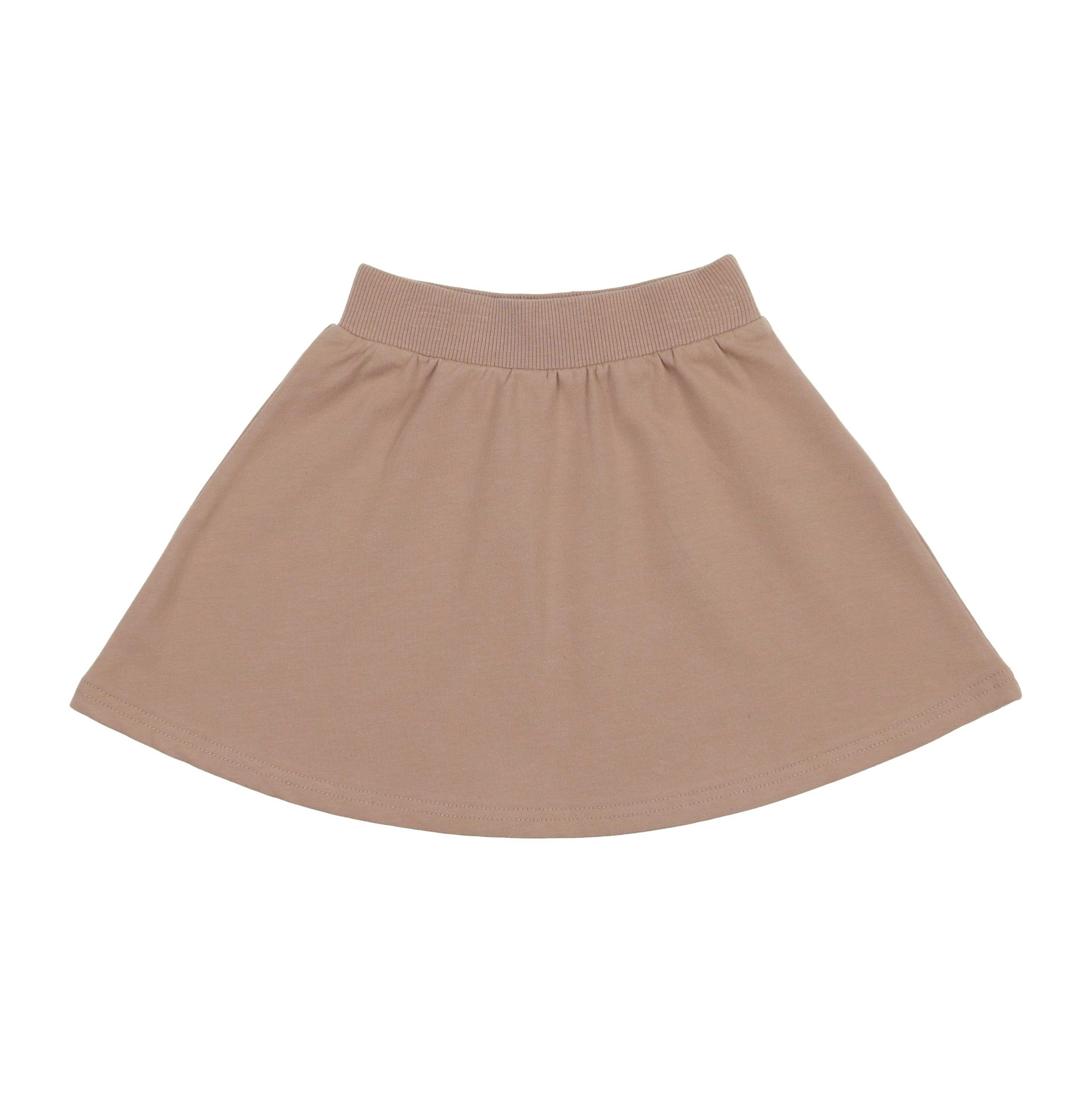 Super Bubble Ribbed Waist A-Line Short Skirt