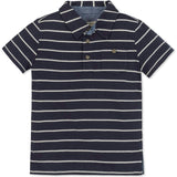 Organic Short Sleeve Jersey Polo, Blue