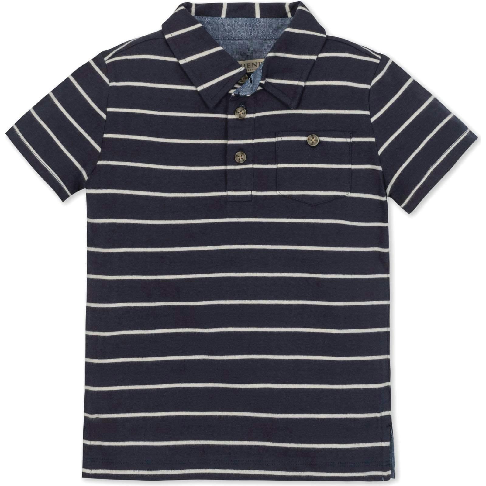 Organic Short Sleeve Jersey Polo, Blue