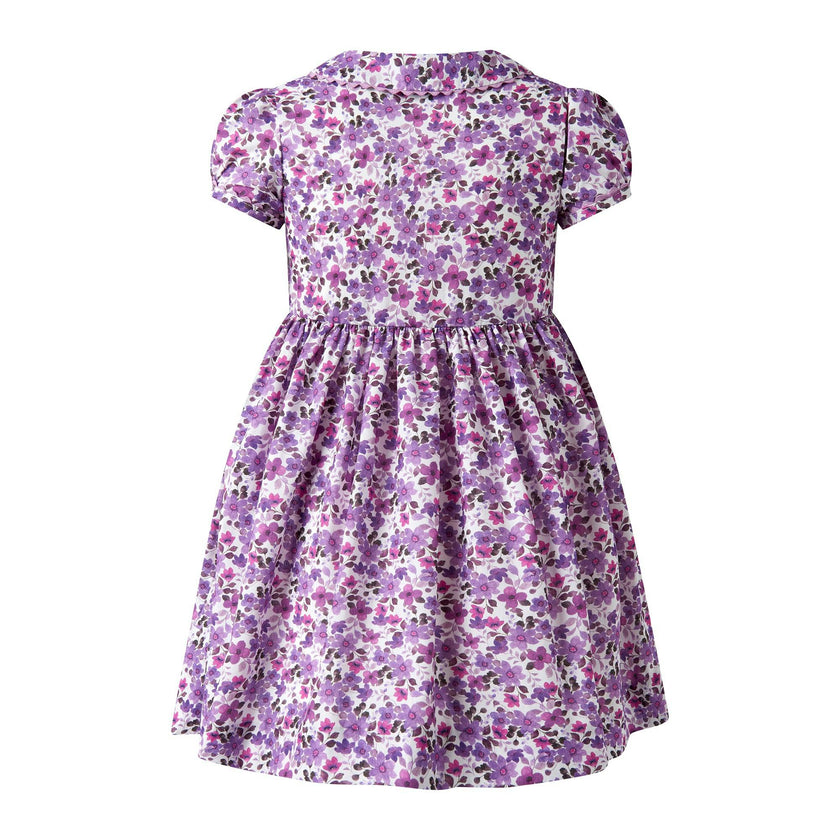 Violet Button-Front Dress