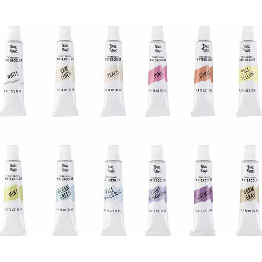 Professional Watercolor Paint Set: Pastels
