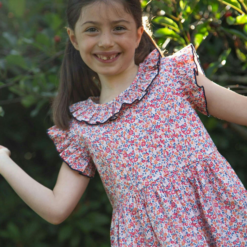 Girls Ana Dress with Ruffles