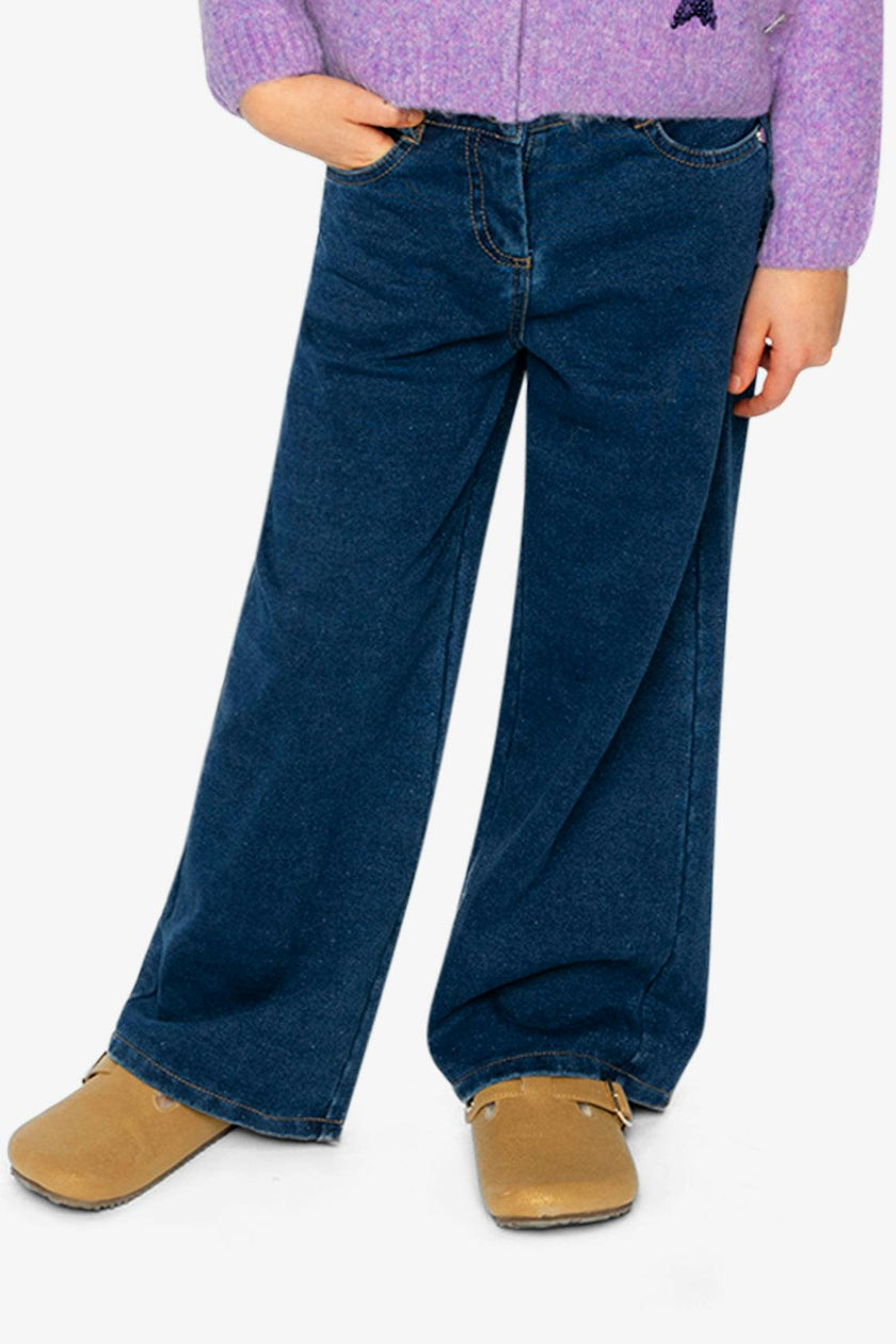 Jeggings with Lurex Navy Blue Denim