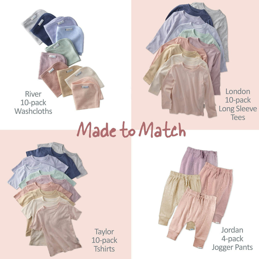 TAYLOR 10-Pack Toddler Short Sleeve T-Shirts