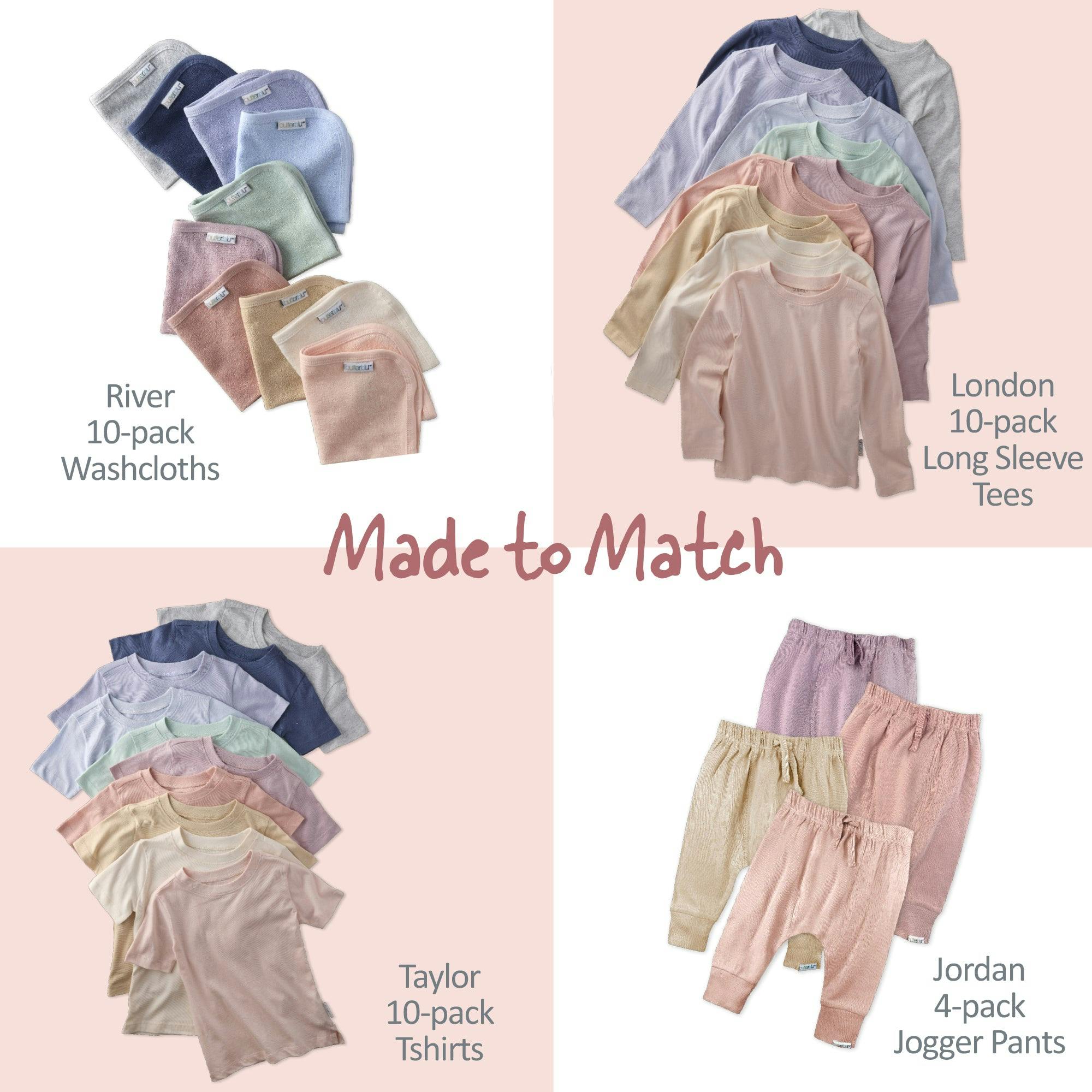 TAYLOR 10-Pack Toddler Short Sleeve T-Shirts