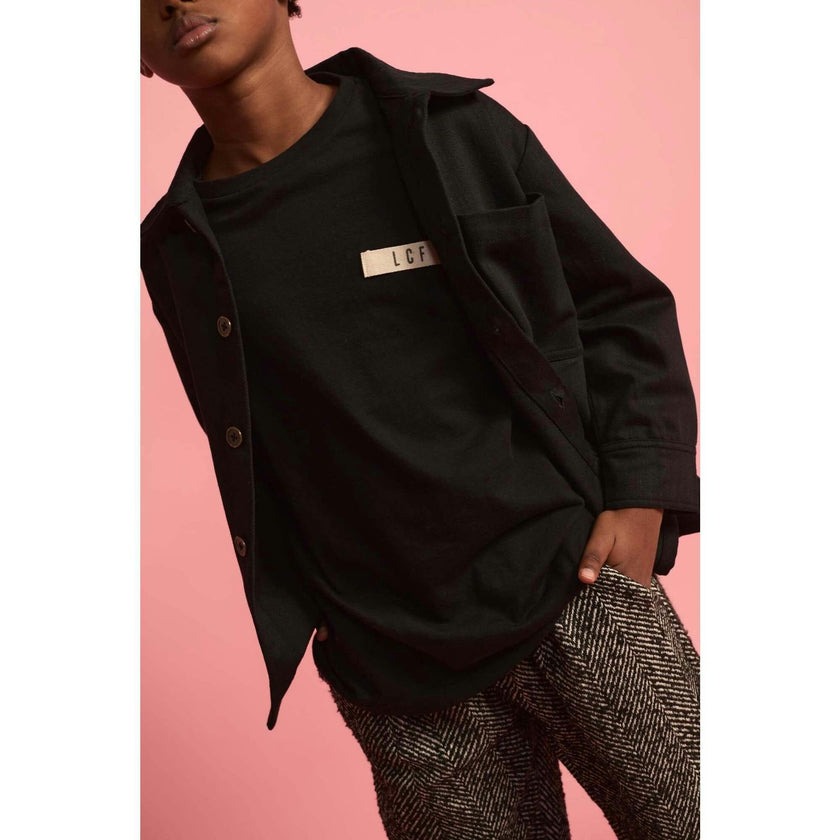 Soft T-shirt Black & Cream