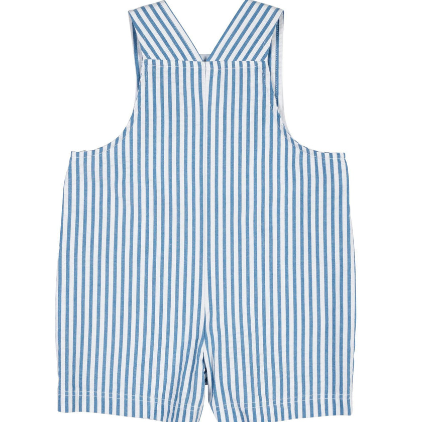 Stripe Seersucker Shortall With