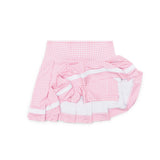 Trinity Tennis Skirt in Pink Sand Gingham