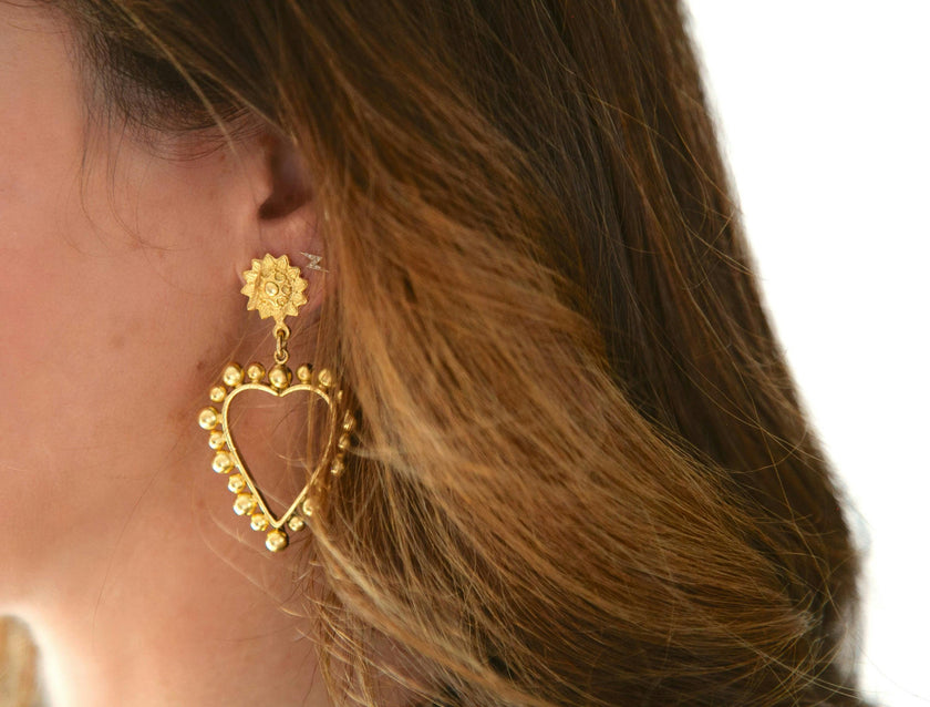 Heart Of Gold Earrings