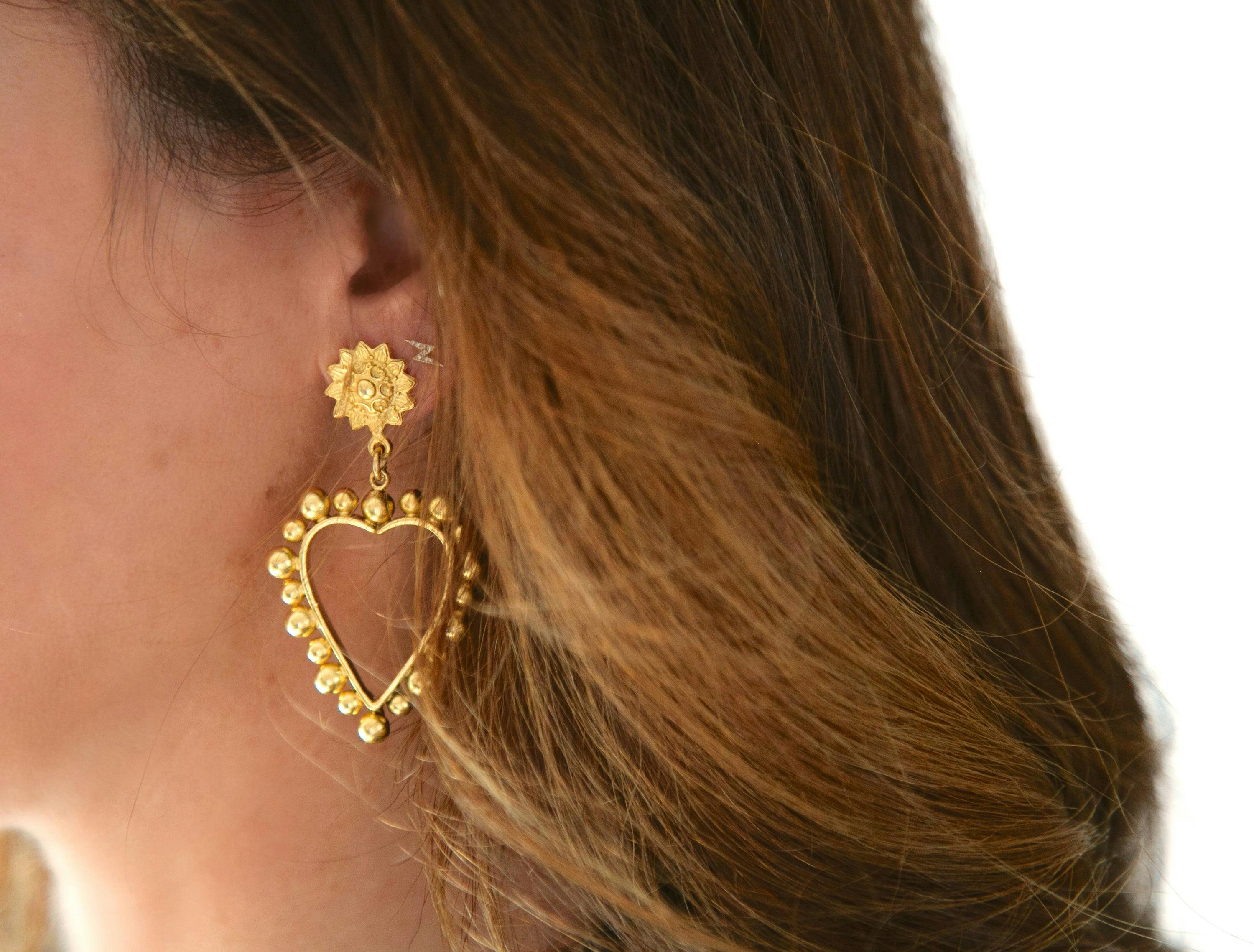 Heart Of Gold Earrings