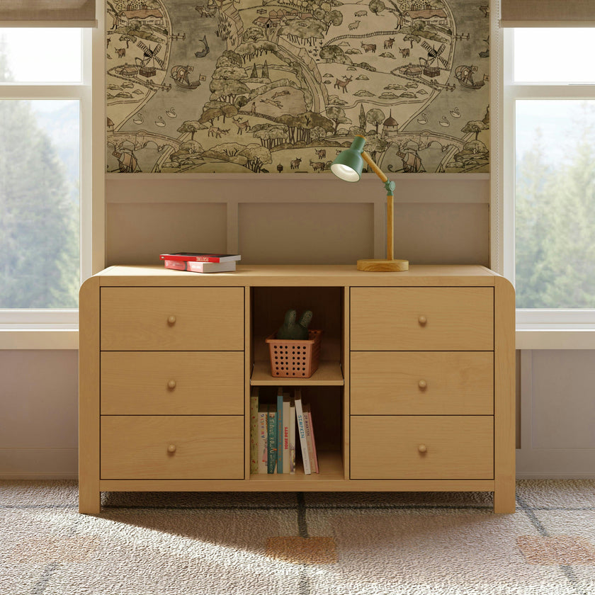 Babyletto Kids TipToe 6-Drawer Assembled Dresser with Cubbies