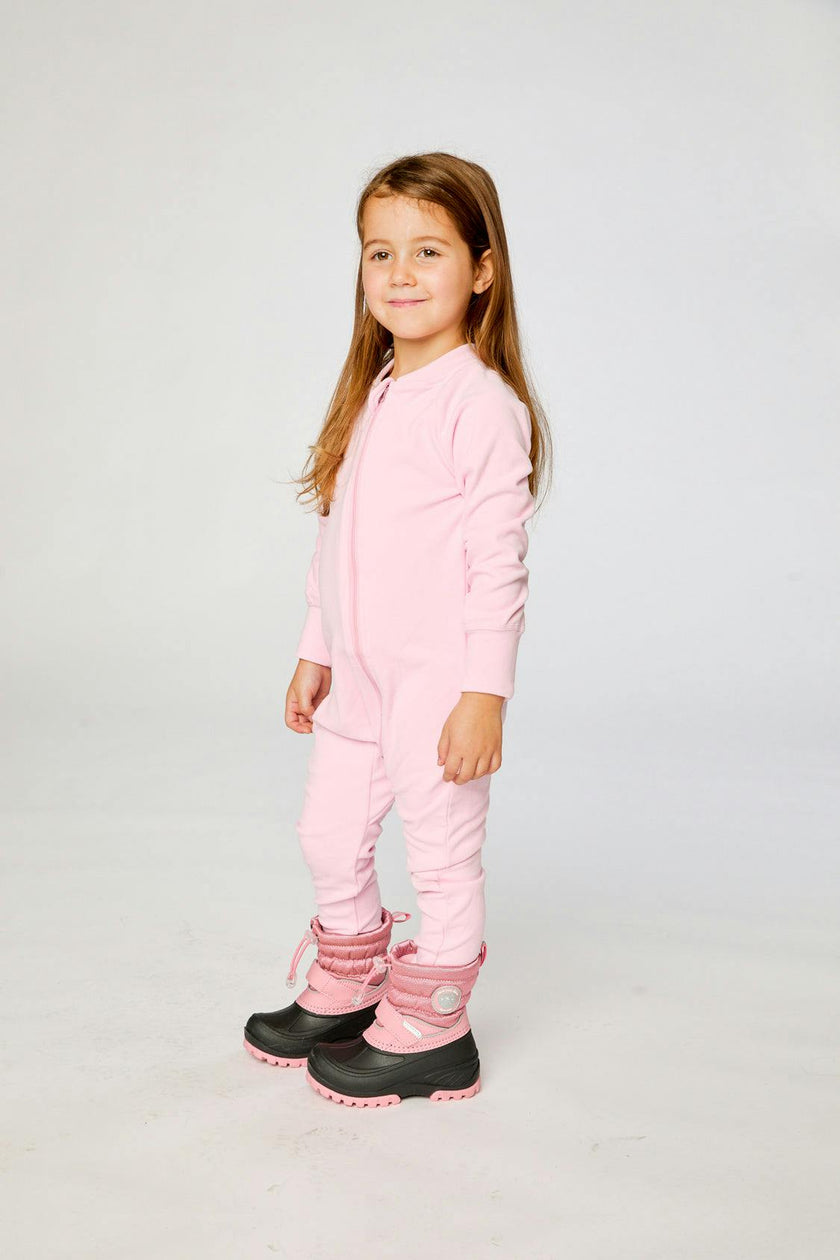 One Piece Thermal Underwear Pale Pink