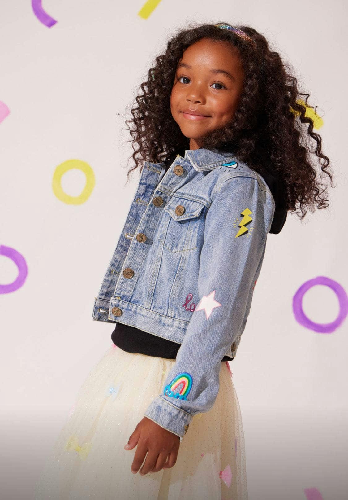 You Rock Painted Denim Jacket