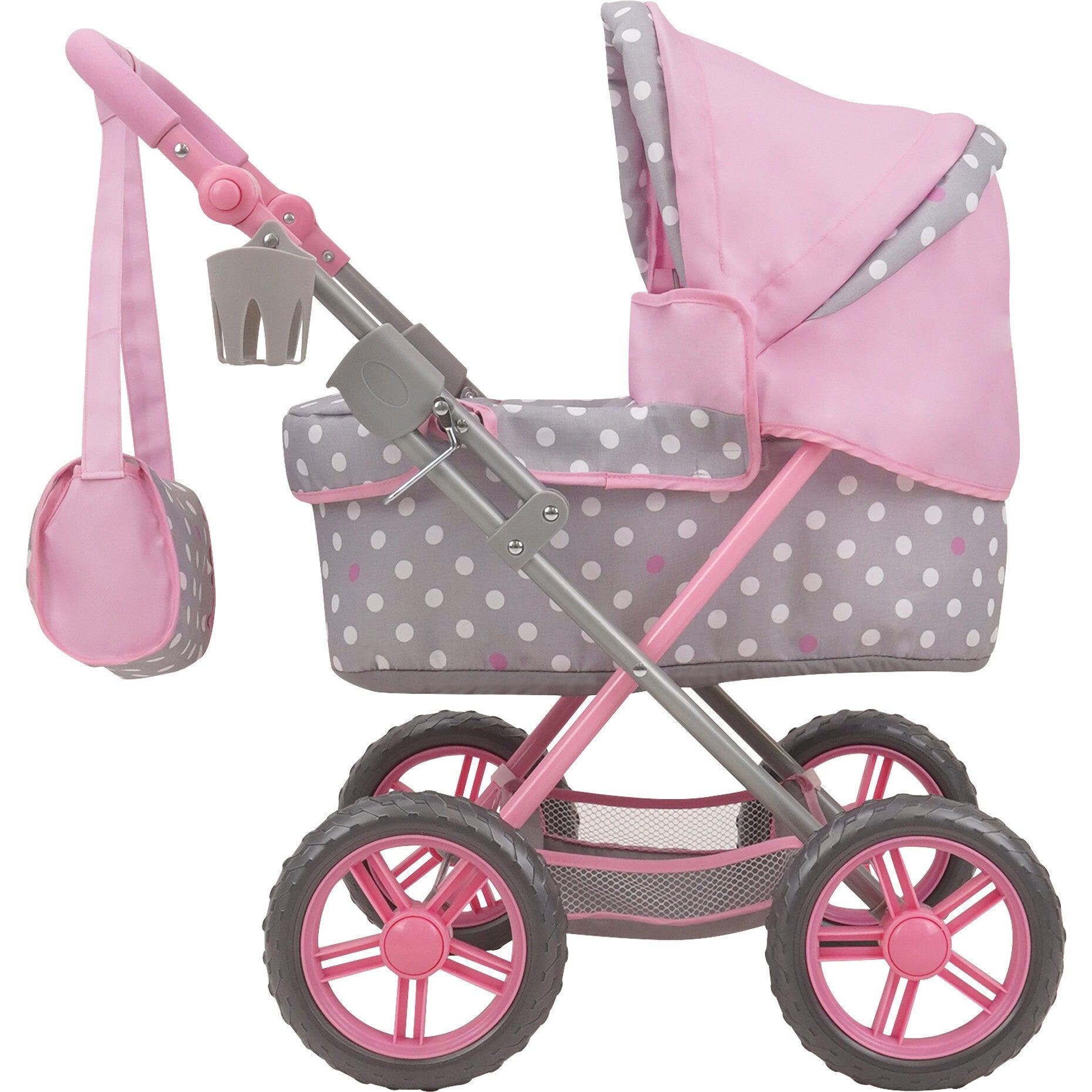 Cotton Candy Pink Amanda Doll Pram Doll Accessory - Pink