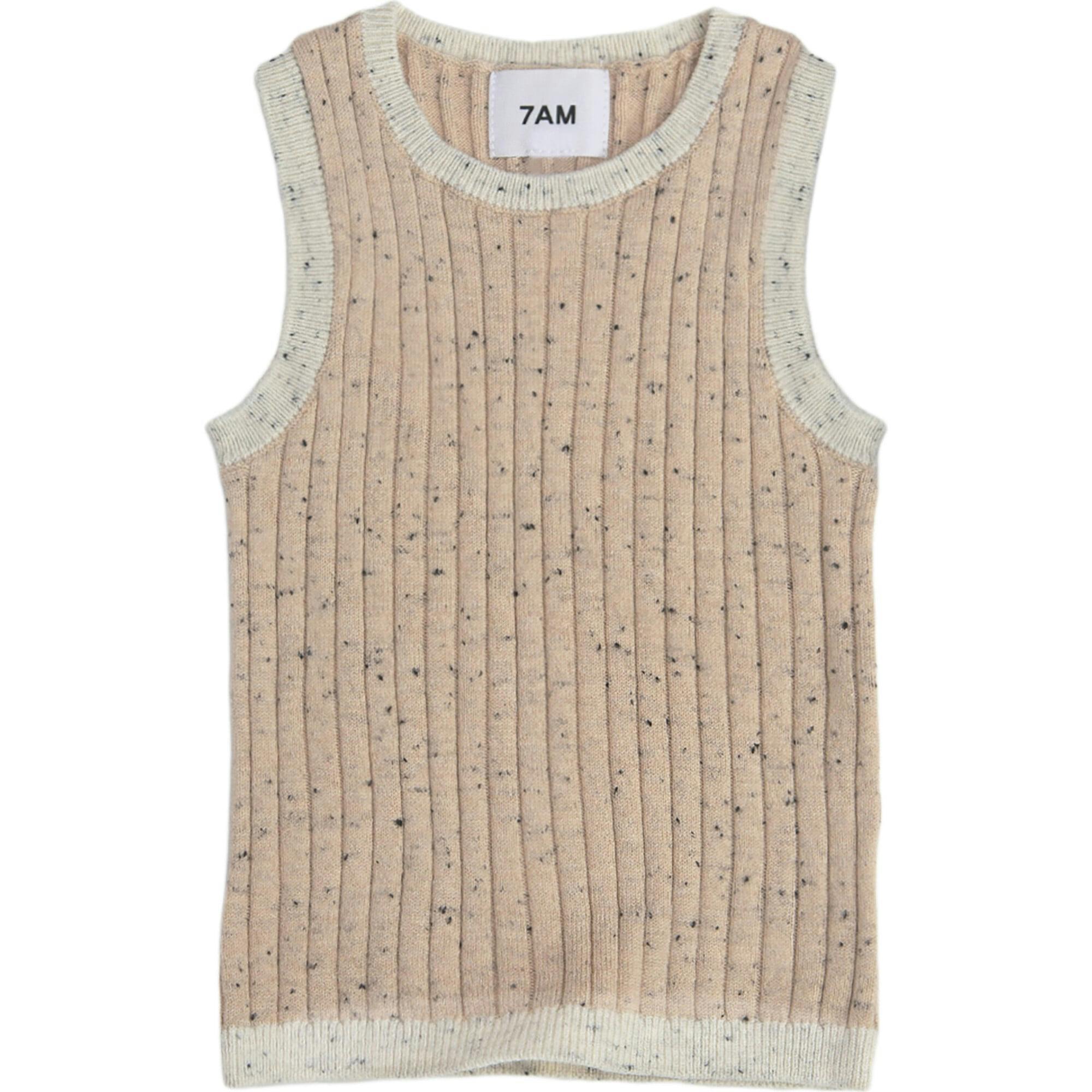 Ribbed Knit Retro Tank Top