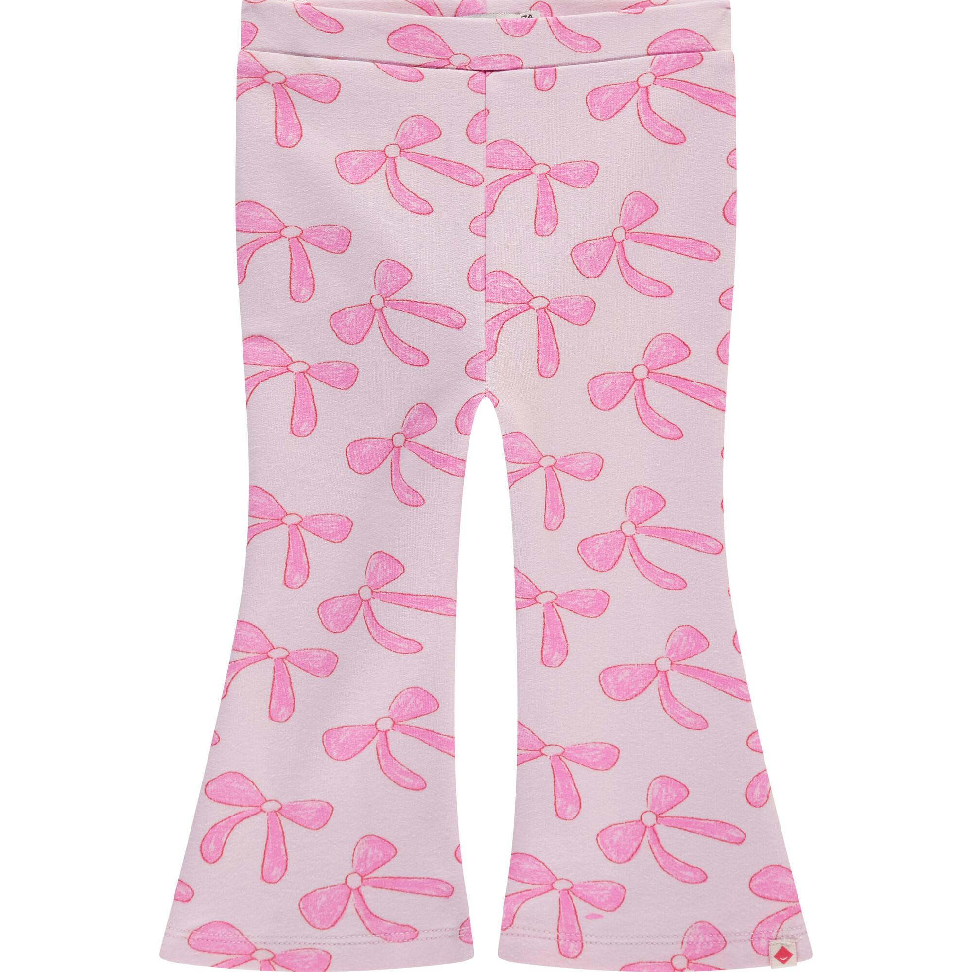 Bow Print Flared Leggings