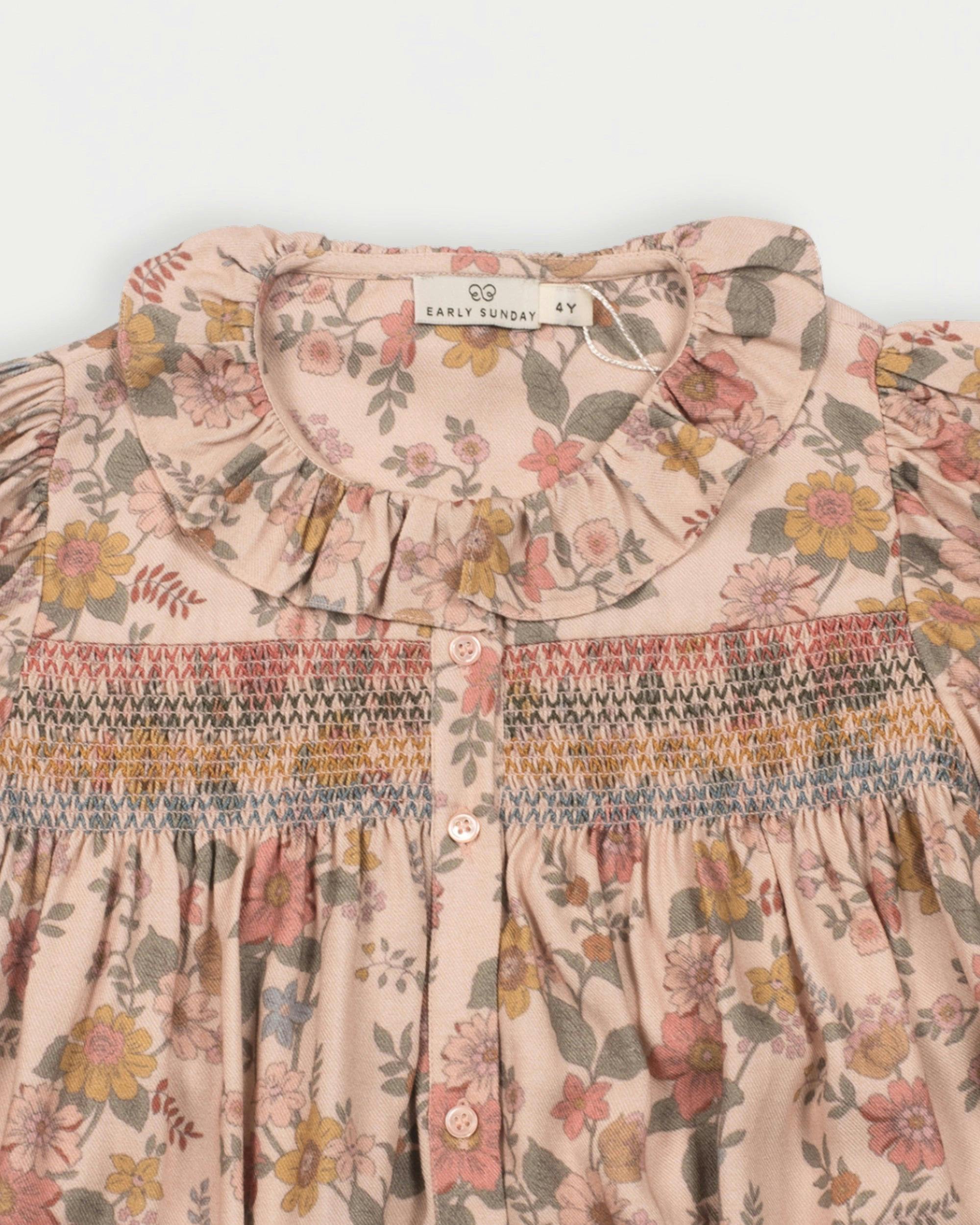 Jeanette Dress - Bloom print