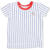 Baseball Stripe - Loungewear Short Set