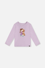 Long Sleeve Organic Cotton T-Shirt Lavender
