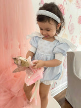 Charlotte Light Blue Linen Headband