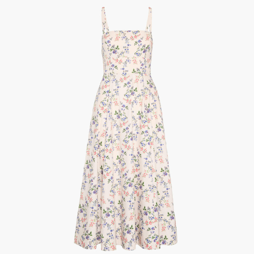 The Margot Dress - Pink Scallop Bow Chintz