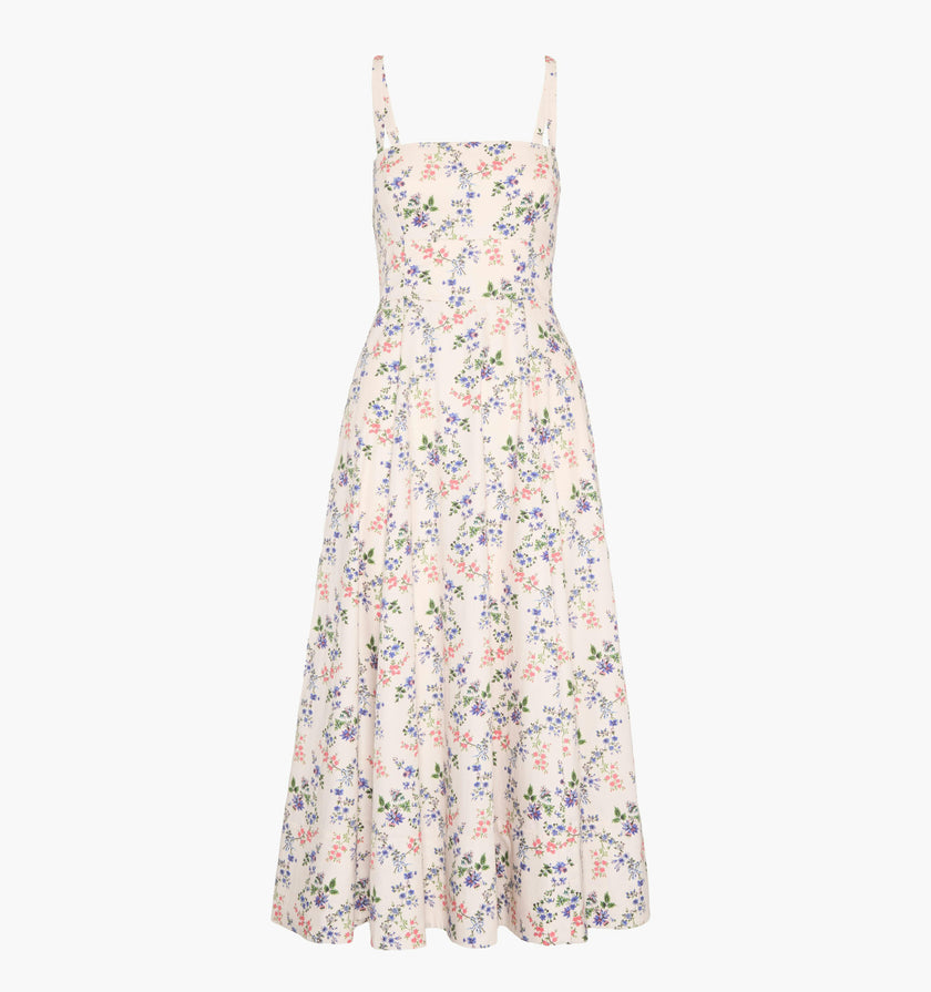The Margot Dress - Pink Scallop Bow Chintz