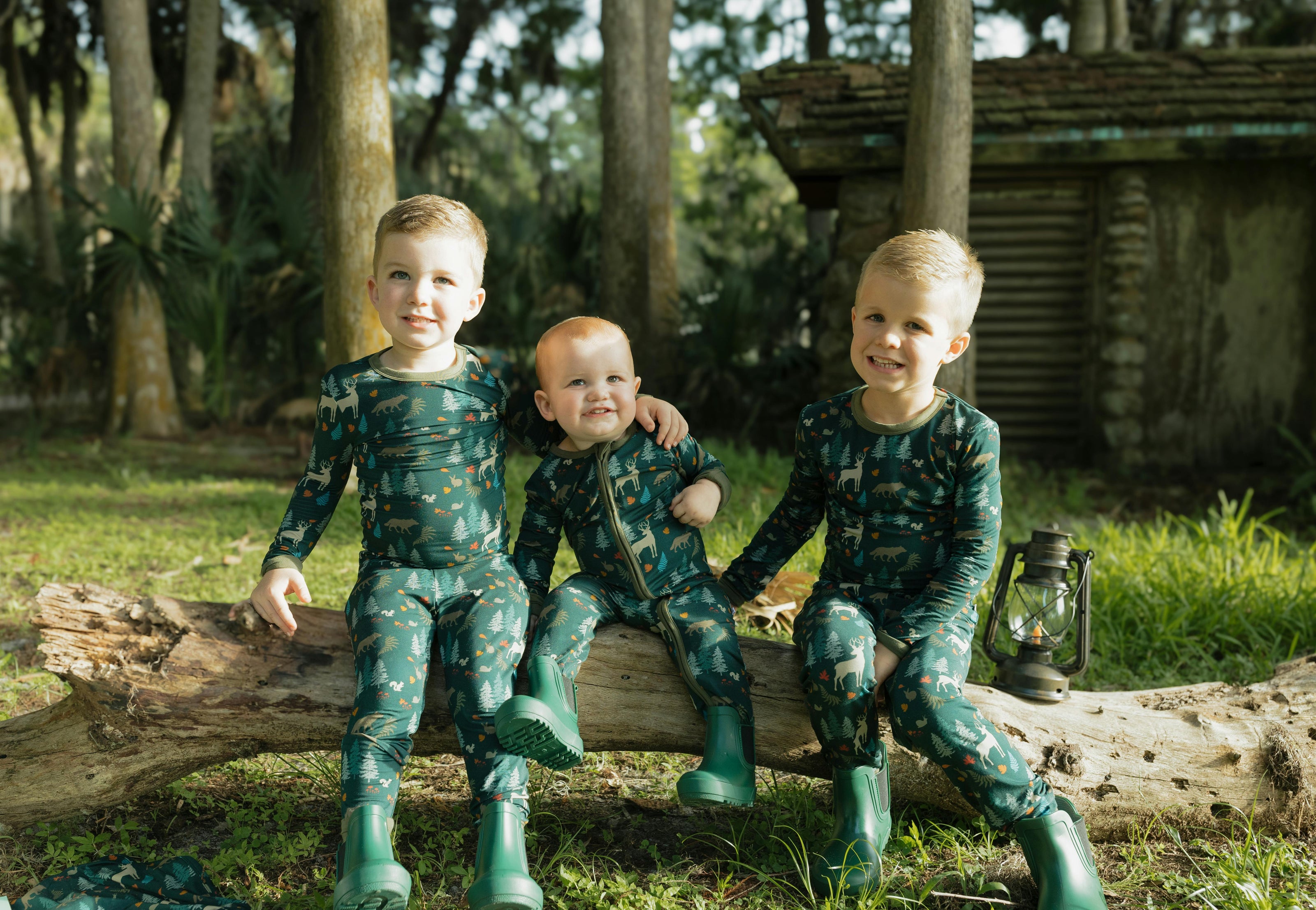Midnight Forest Bamboo Convertible Footie Romper