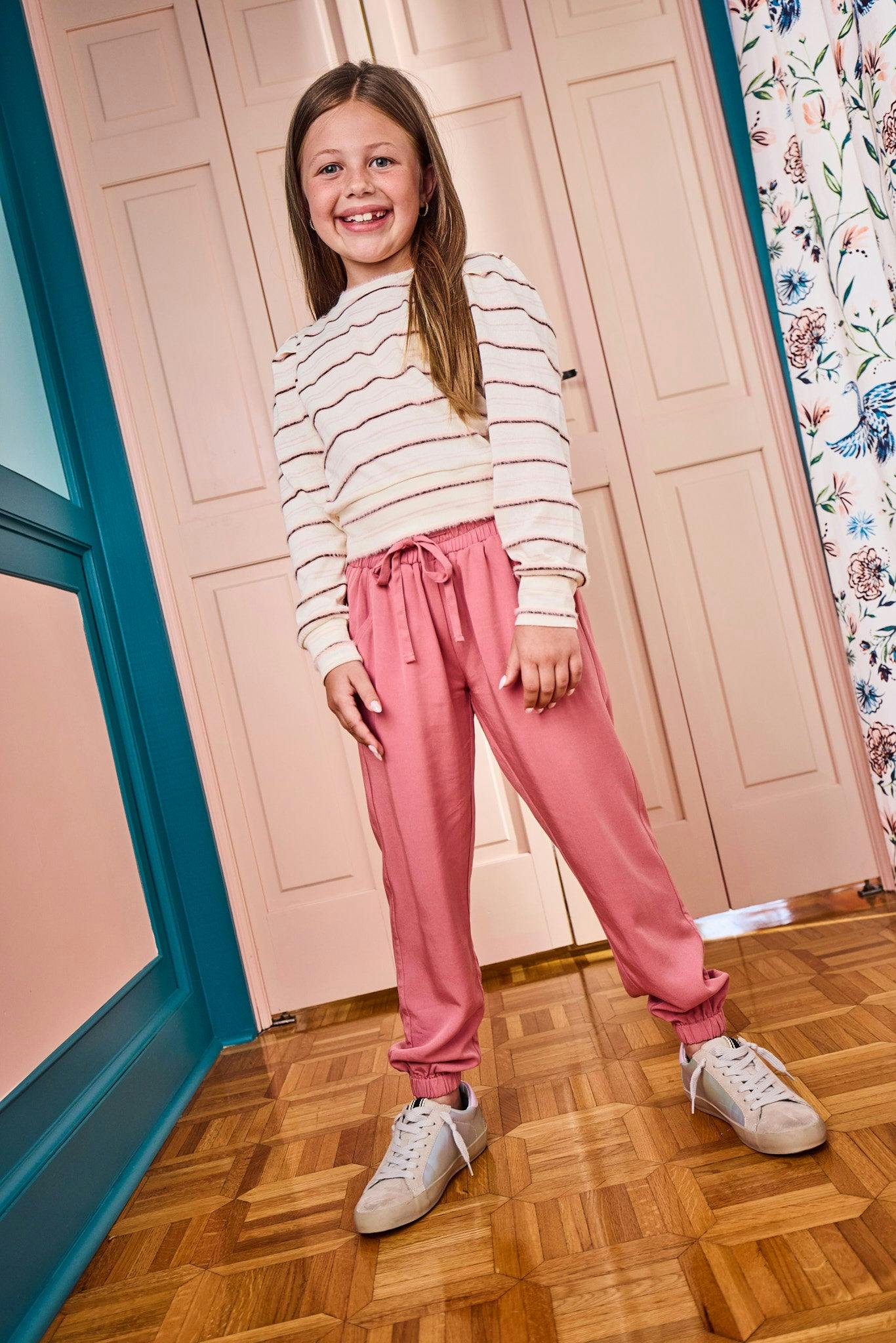 Peyton Top Blush Stripe