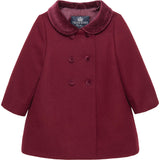 Baby Classic Coat in Burgundy