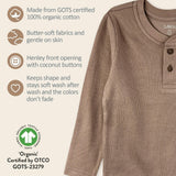 PAYTON 5-Pack Toddler Long Sleeve Thermal Henley Shirts
