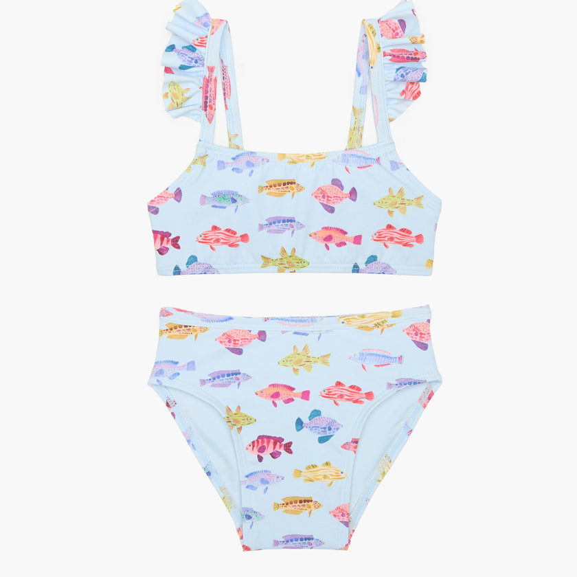 The Baby Jordan Bikini Set - Blue Rainbow Fish