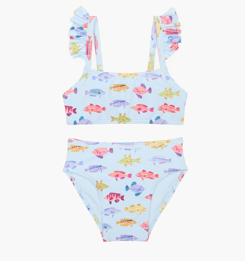 The Baby Jordan Bikini Set - Blue Rainbow Fish