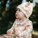 Gold Organic Cotton Knotted Beanie Hat