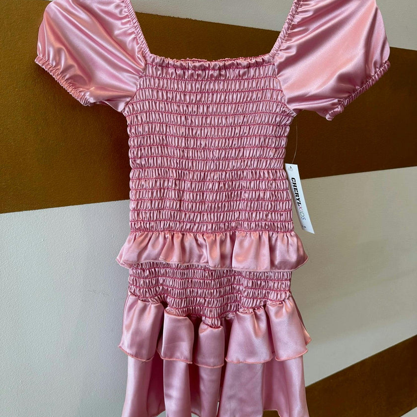 Kids Amber Smocked Ruffle Dress