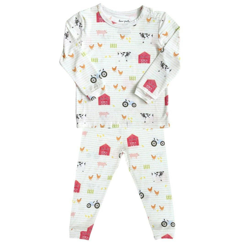 Farm & Co Print Long Sleeve Pajamas Set