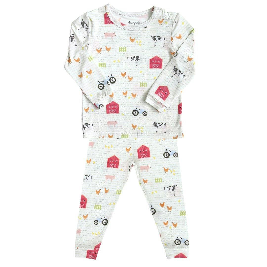 Farm & Co Print Long Sleeve Pajamas Set