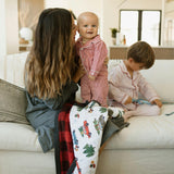 Cotton Muslin Baby Quilt - Holiday Haul