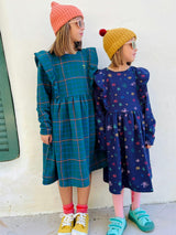 Recycled Cotton Confetti Kid Ruffle Dress