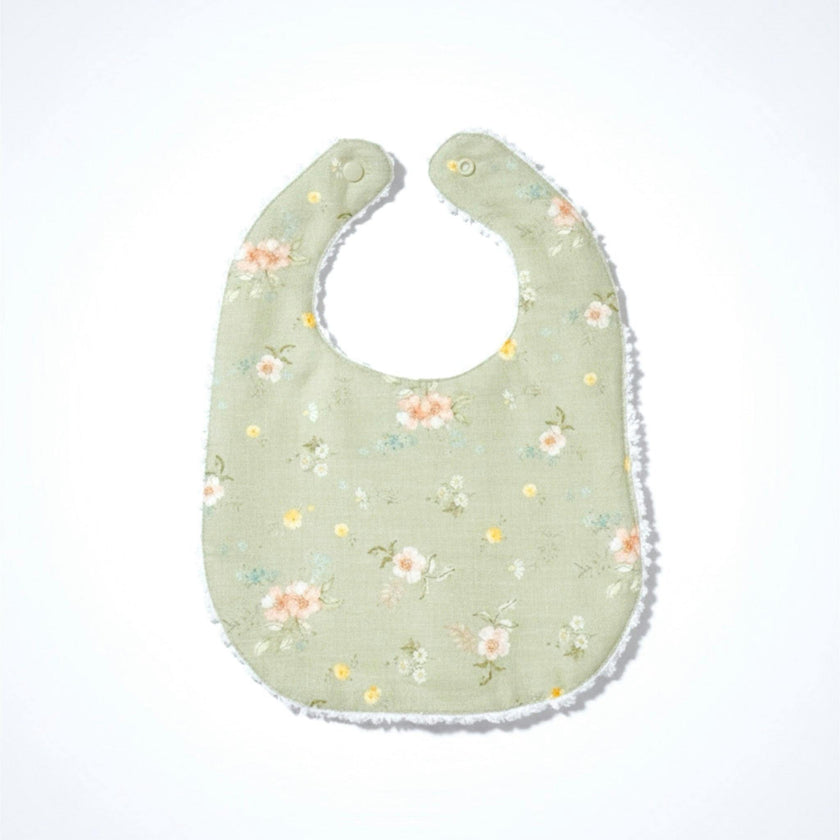 Layette Linen Bib – Hedgerow Floral