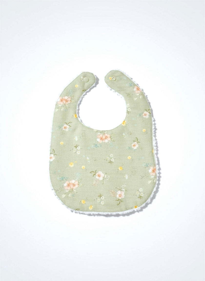 Layette Linen Bib – Hedgerow Floral