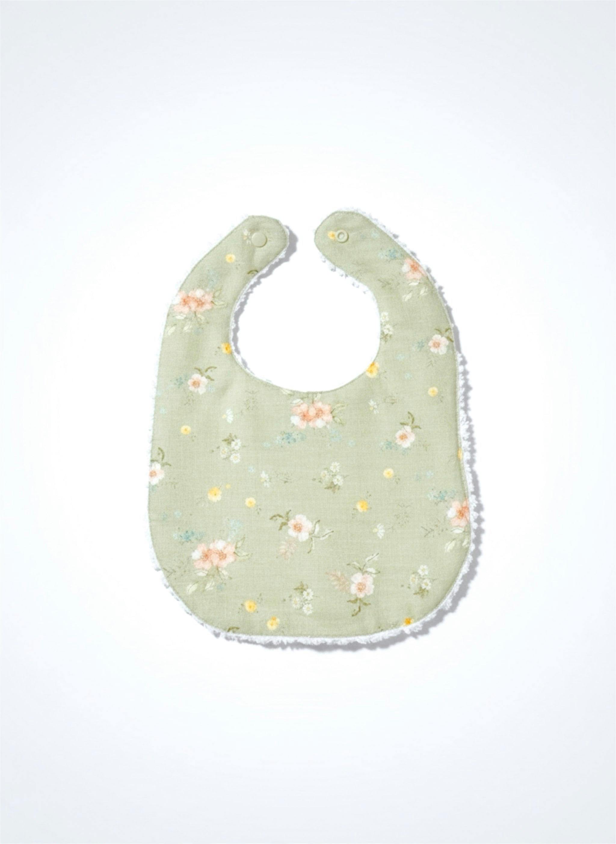 Layette Linen Bib – Hedgerow Floral