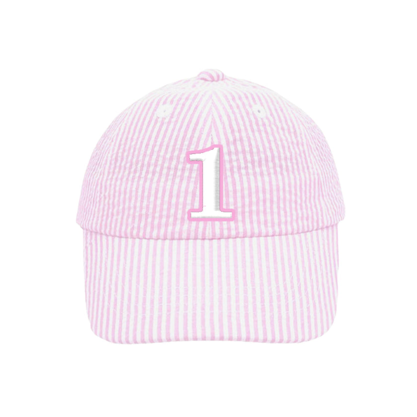 1st Birthday Bow Baseball Hat (Baby/Toddler)