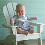 Pima Stripe Smocked Bubble