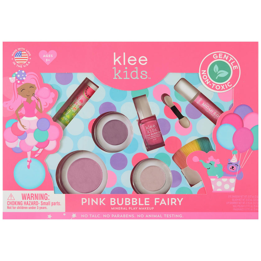 Pink Bubble Fairy - Kids' Deluxe Mineral Play Makeup Kit
