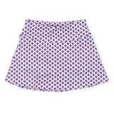 Margot Girls' Performance Skirt by LH Sport - Boho Flora Hot Pink Navy