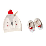 Graphic Booties & Hat