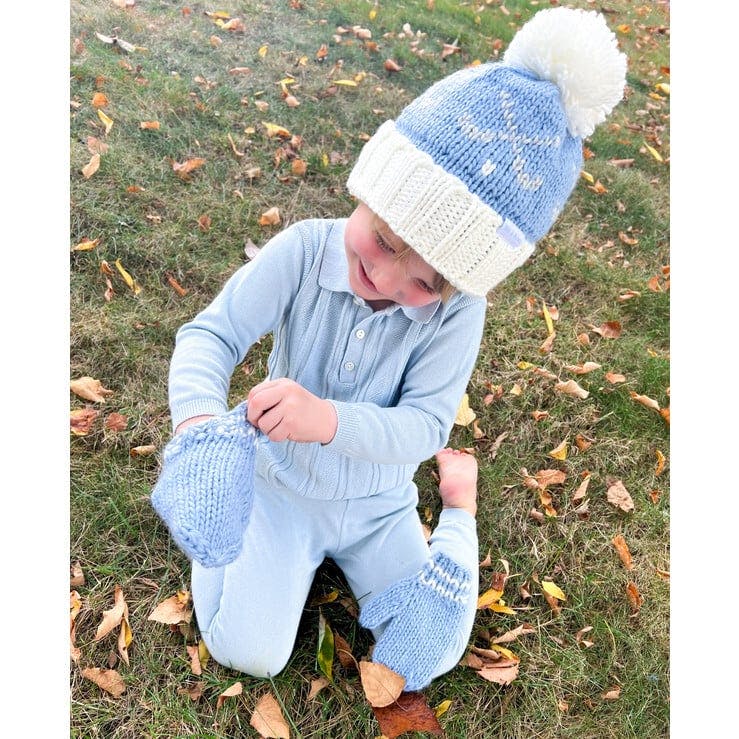 Golf Bobble Hat & Mittens Set