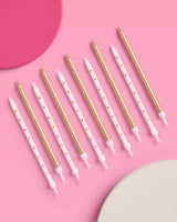 Wish Upon A Star Candles - 10 gold glitter candles